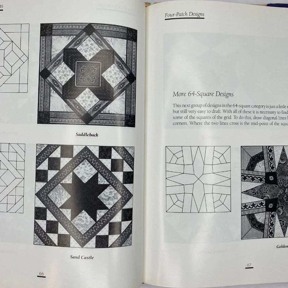 Vintage 1989 Patchwork Portfolio Jinny Beyer Quilt Book Signed Copy Hilton Head